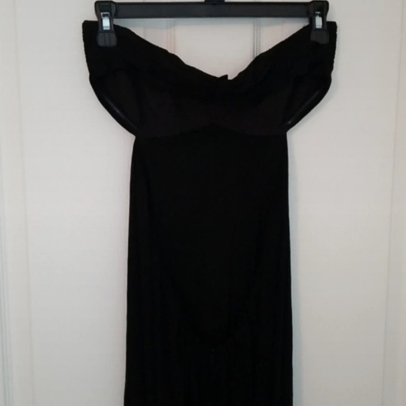 BCBGMAXAZRIA black bandeau gown - Picture 4 of 8